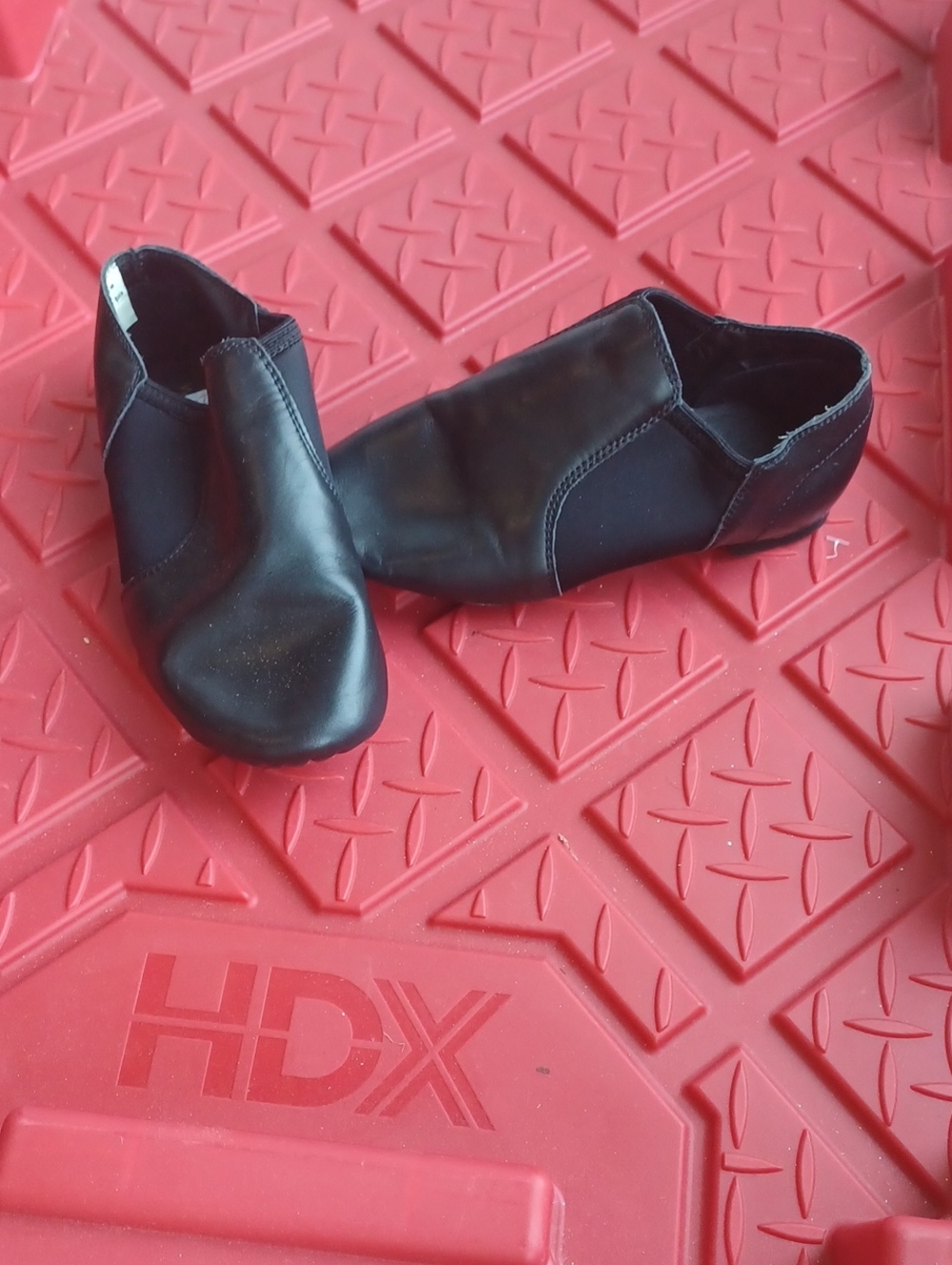 Weissman Black Kids Slip-On Jazz Shoes